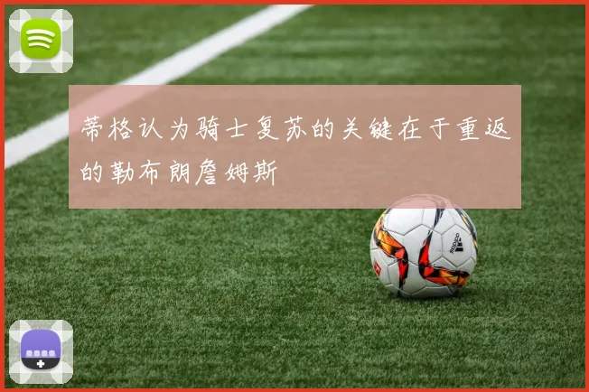 蒂格认为骑士复苏的关键在于重返的勒布朗詹姆斯